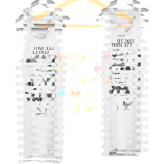 Children's Types Of Insects Bug Identificationcience Tank Top - Seseable