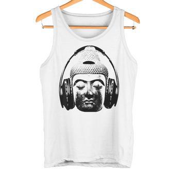 Chilling Buddha Avec Dj Musique Casque Débardeur e - Cadeauxyz
