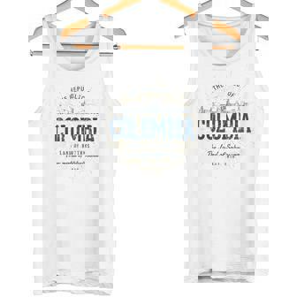 Colombia レトロなスタイルのヴィンテージコロンビア タンクトップ - Kawaiitshirt