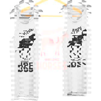 Cuidado Con Los Caballos Juts Una Chica Que Ama A Los Caballos Camiseta sin mangas - Regaloses