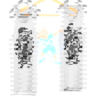 Dabbing Niño Boy Escocia Fútbol Jugador Dab Deporte Football Camiseta sin mangas - Regaloses