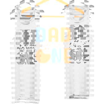Dad Of Theweet One クッキーとミルク 1歳の誕生日パーティー タンクトップ - Kawaiitshirt
