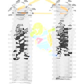 Divertida Dabbing Tortuga Cuba Fútbol Bandera Cubana Deporte Camiseta sin mangas - Regaloses