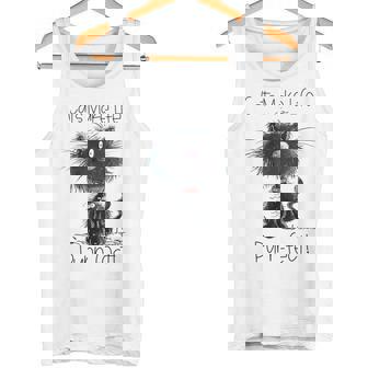 Drollige Katze Mitpruch Für Katzen Liebhaber I Katzen Tank Top - Geschenkecke