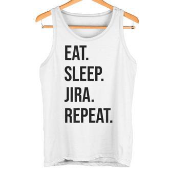 Come Duerme Jira Repite Divertido Desarrolladores Informática Geeks Camiseta sin mangas - Regaloses
