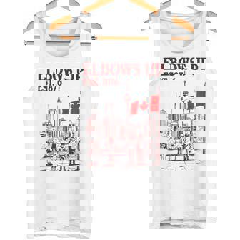 Elbows Up Canada Est 1867 カナダ国旗 カナダ地図 カナダ タンクトップ - Kawaiitshirt