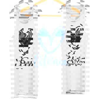 Estonia Lindo Corazón Gráfico Bandera Estonia Mapa Niños Camiseta sin mangas - Regaloses