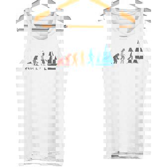 Evolution Graphic ヨット 船長 セーリング 海 ボート ヨット タンクトップ - Kawaiitshirt