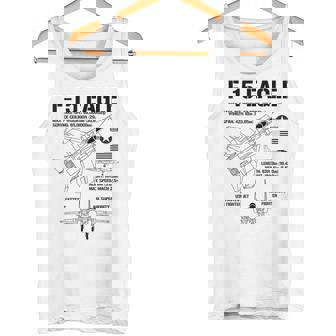 F-15 イーグル戦闘機 ジェット仕様 軍用飛行機 F15 イーグル タンクトップ - Kawaiitshirt