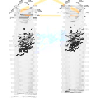 F-15 ストライク イーグル ミリタリー 戦闘機 ジェット キッズ 幼児 男の子 男性 タンクトップ - Kawaiitshirt