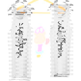 The Flintstones Dino Face Long-Sleeved Tank Top - Seseable