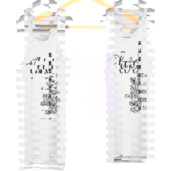 Flutisst Jolie Flûte Et Fleurs Joueur De Flûte Débardeur e - Cadeauxyz