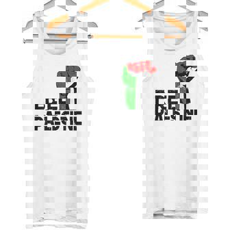 Free Palestine パレスチナの旗無料パレスチナ タンクトップ - Kawaiitshirt