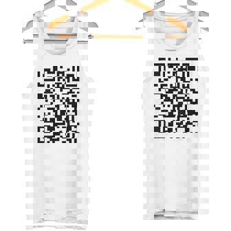 Fu Qr スキャンコード 皮肉ユーモア Fuバックプリント タンクトップ - Kawaiitshirt