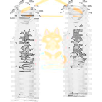 Cat & Amp Amp Book Lover シャツ 猫と本の愛好家 タンクトップ - Kawaiitshirt