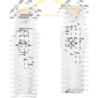 Fuzz Pedal スケマティック図 ゲルマニウム Pnp 回路効果 タンクトップ - Kawaiitshirt