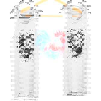 Gallo Francés Azul Blanco Rojo Fiesta Nacional Francia Camiseta sin mangas - Regaloses