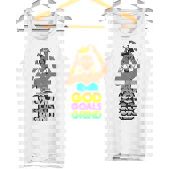 God Goals グラインドメラニン クリスチャン 楽しい ブラック クイーン ガールズ タンクトップ - Kawaiitshirt