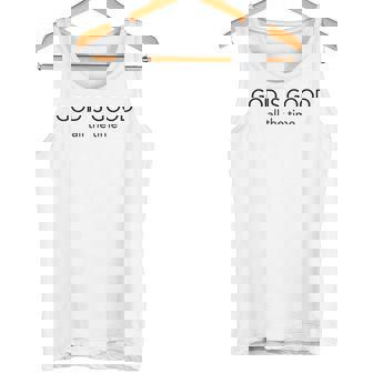 God Is Good All The Time ミニマルなクリスチャン タンクトップ - Kawaiitshirt