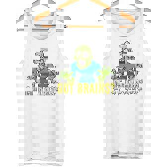 Got Brains Hungry Zombie ハロウィン 漫画 ゾンビ タンクトップ - Kawaiitshirt