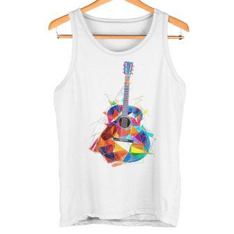 Guitare Instrument De Musique Graphique Illustration Colorée Guitare Débardeur e - Cadeauxyz