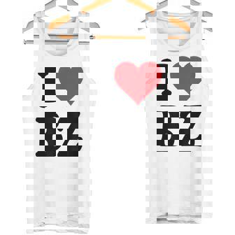 I Heart Bz イニシャル I Love BZ 姓 B Z タンクトップ - Kawaiitshirt