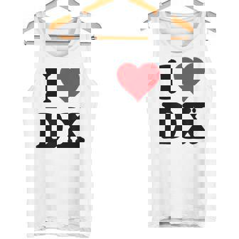 I Heart Dx Initials I Love DX First And Last Name D X タンクトップ - Kawaiitshirt