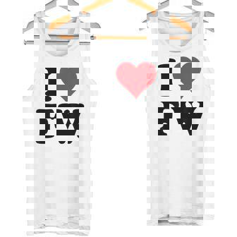I Heart Fw Initials I Love FW First And Last Name F W タンクトップ - Kawaiitshirt