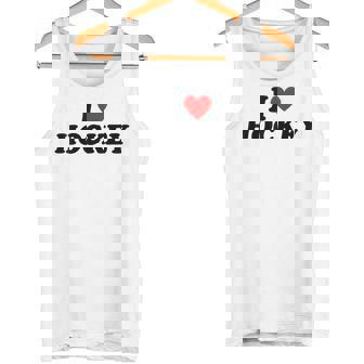 I Heart Hockey タンクトップ - Kawaiitshirt