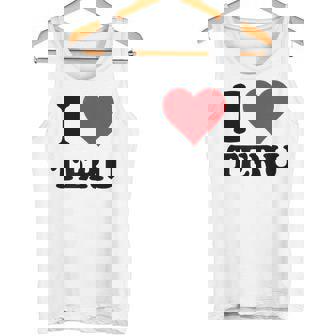 I Heart Teru 名 I Love パーソナライズ タンクトップ - Kawaiitshirt