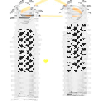 Heart Yellow 長袖tシャツ タンクトップ - Kawaiitshirt