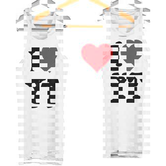 I Heart Yt Initials I Love YT First And Last Name Y T タンクトップ - Kawaiitshirt