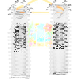 Holaerano Playa Tropical Tucán Flores Océano Isla Ambiente Camiseta sin mangas - Regaloses