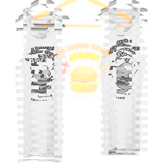I'm Bunna Trust Jesus 箴言 クリスチャンハンバーガーしゃれ タンクトップ - Kawaiitshirt