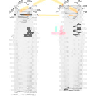Italia Italia Human-Flag Letra I Y A Italia Italia Rojo Camiseta sin mangas - Regaloses