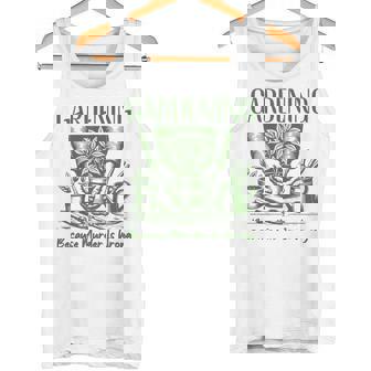 Jardinería Porque El Asesinato Está Equivocado Regalos Irónicos Para Jardineros Camiseta sin mangas - Regaloses