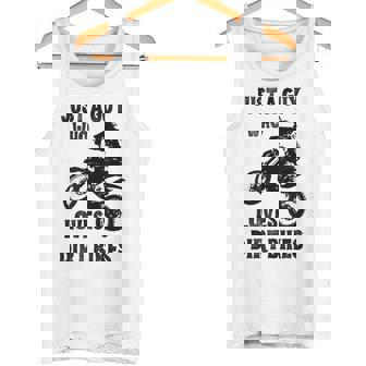 メンズ Just A Guy Who Loves ダートバイク 面白い モトクロス タンクトップ - Kawaiitshirt