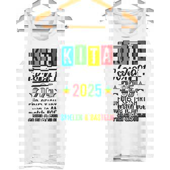 Kitaabsolvent Kitaabgänger Kindergarten Abschied Children's Kita Geschafft Kita Abgänger Kindergarten Child Graduation 2025 Gray Tank Top - Seseable