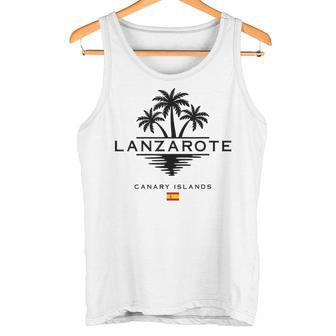 Lanzarote Canarias España Palmeras España Recuerdo Español Camiseta sin mangas - Regaloses