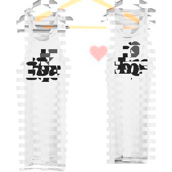I Love Heart Hope Namee On A タンクトップ - Kawaiitshirt