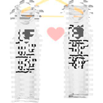 I Love Hip Hop ハート ラップ&ヒップホップファン タンクトップ - Kawaiitshirt