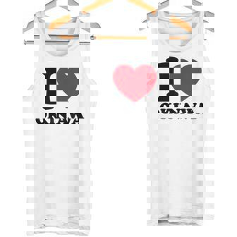 I Love Okinawa アイラブ 沖縄 メンズ 琉球 お土産 旅行 タンクトップ - Kawaiitshirt