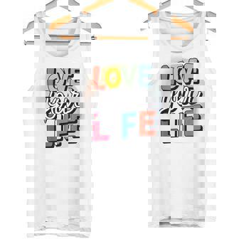 Love Your Life インスピレーション引用シャツ モチベーションアップ タンクトップ - Kawaiitshirt