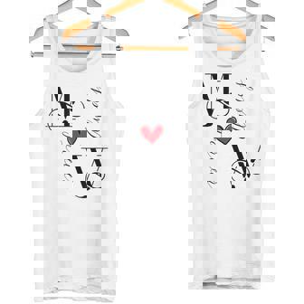 M&W カップル イニシャル 結婚式 記念日 新築祝い タンクトップ - Kawaiitshirt