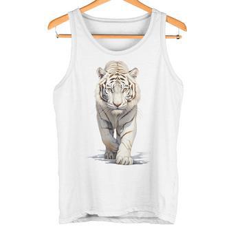 Majestuoso Tigre Albino Diseño De Tigrealvaje Tigre Blanco Camiseta sin mangas - Regaloses