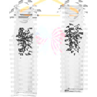 Memorial Day Drapeau Américain Patriotique Avec Nœud Coquette 4 Juillet Débardeur e - Cadeauxyz