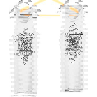 Metatron's Cube Geometríaagradaólidos Platónicos Líneas Negras Camiseta sin mangas - Regaloses