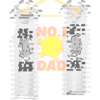 Mr Mr Happy No 1 Dad Number 1 Dad Tank Top - Seseable