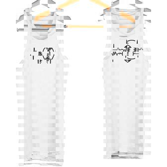 My Heart Beats Foroftball ソフトボーラー ハートビート タンクトップ - Kawaiitshirt