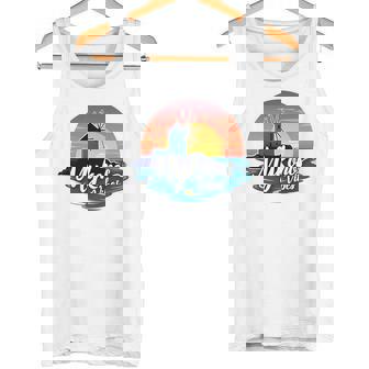 Mykonosibes ヴィンテージ 夕日 ギリシャの島 ギリシャ お土産 長袖tシャツ タンクトップ - Kawaiitshirt